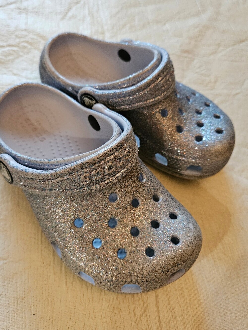 Crocs Kids' Classic Glitter Clogs